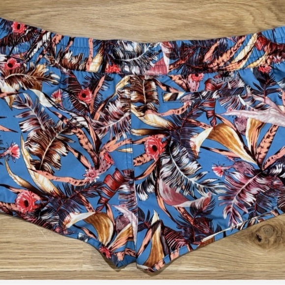 O'Neill Blue and Red Tropical Swim Shorts - Picture 1 of 4